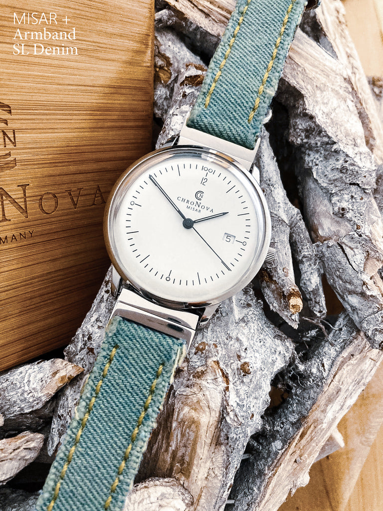 CHRONOVA MISAR FabDenim - Lederarmband