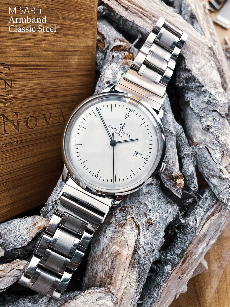 CHRONOVA MISAR ClassicSteel - Edelstahlarmband