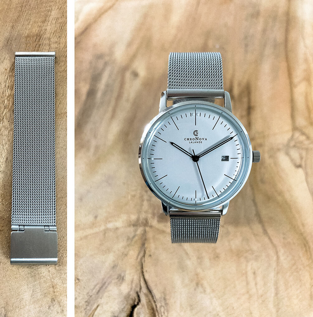 LALANDE Quarz - PURE: Milanese-Armband