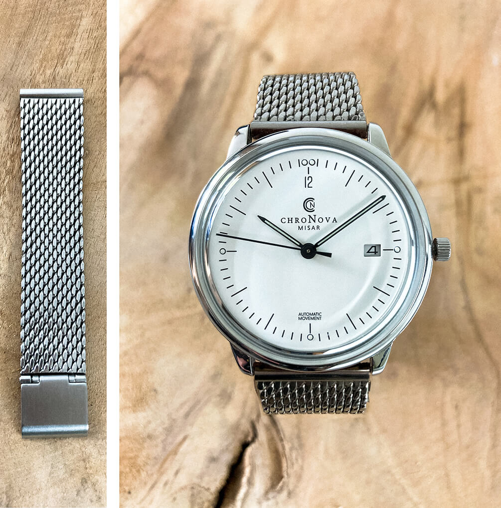 CHRONOVA MISAR Automatic - PURE: Mesh-Armband